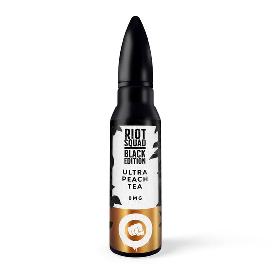Riot Squad E-Liquid 60ml (WITH FREE NIC SHOT) / Ultra Peach Tea Riot Squad Black Edition Shortfill E-Liquids